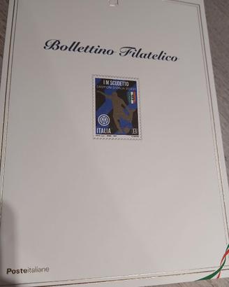 F.C.Inter Scudetto 2020-2021 - Bollettino Filateli