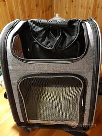 zaino trolley per cane o gatto