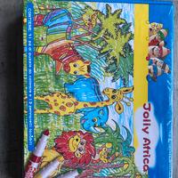 Puzzle da colorare e 12 pennarelli lavabili