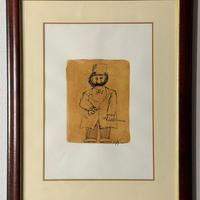 uadro china su carta caffè di F. Borghese 25x35cm