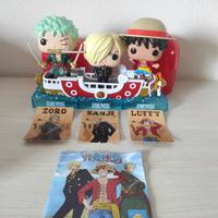 Nave ONE PIECE --3 personaggi 