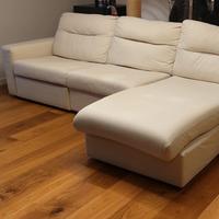 Divano con chaise longue beige