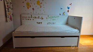 letto singolo con cassettone 