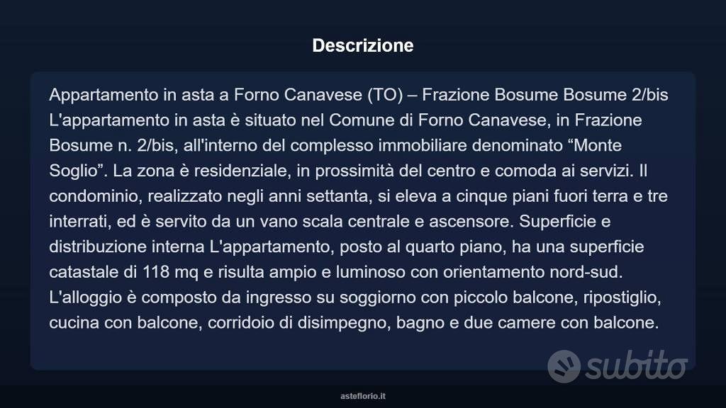 Appartamento – Forno Canavese, Brach - Altro