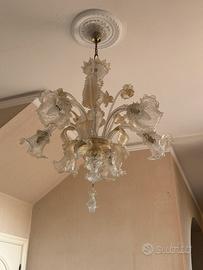 Lampadari in vetro di Murano originali – 3 pezzi