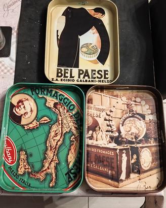 Vassoi vintage Galbani Belpaese 