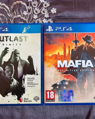 MAFIA e OUTLAST per PS4