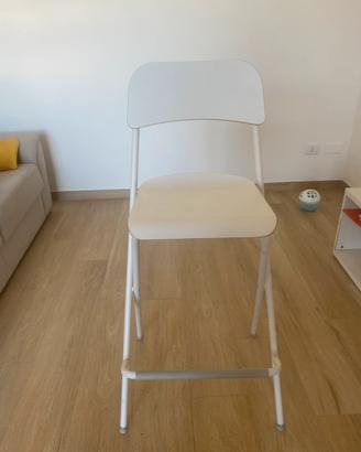 Sgabello Ikea FRANKLIN bianco richiudibile h.73