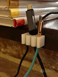 Set da 5 pezzi - organizer cavi adesivo