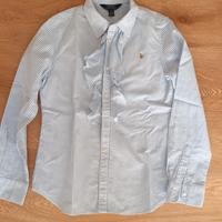 camicia a righe bianca azzurra Polo Ralph Lauren