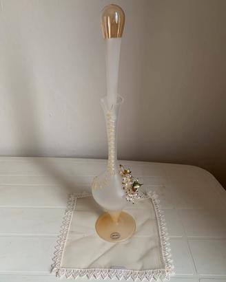Vaso di vetro murano dipinto a mano NUOVO
