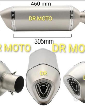 SCARICO universale BIG SILVER 46cm SILENZIOSO