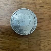 Spagna 20 reales 1856