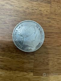 Spagna 20 reales 1856