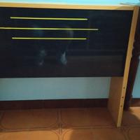 Testiera contenitore per letto singolo