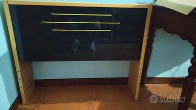 Testiera contenitore per letto singolo