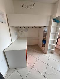 Cameretta completa Letto a Soppalco IKEA SMÅSTAD