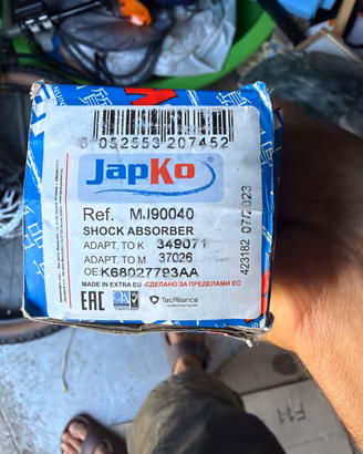 ammortizzatori jeep Wrangler Anteriori JapKo MJ900