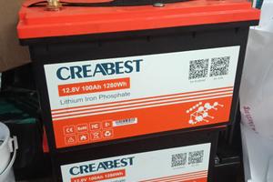 N.2 batteria al litio da 100 ah praticamente nuove