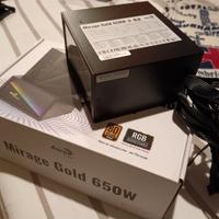 alimentatore aerocool Miragegold 650w 80 plus Gold