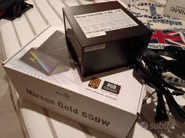 alimentatore aerocool Miragegold 650w 80 plus Gold