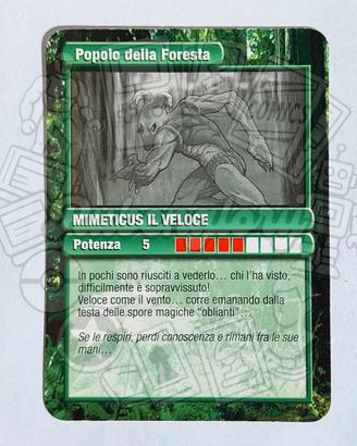 GORMITI Mimeticus Prima Serie Errore di Stampa