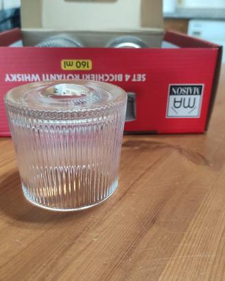 Set bicchieri rotanti whiskey 