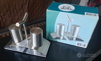 saliera e pepiera Inox. SOLO RITIRO