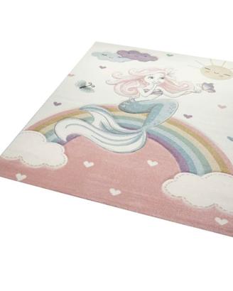 Tappeto cameretta bambina – Sirena e Arcobaleno