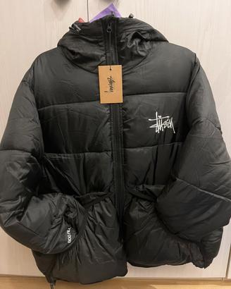 Stüssy Puffer Jacket 800 Fill Nero Oversize