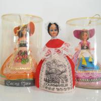Trio di Bambole Artigianali Italiane: