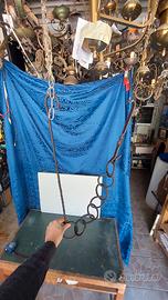 antico gancio accessorio per camino forgiato a man