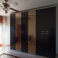 Armadio nero con specchi no spedizione