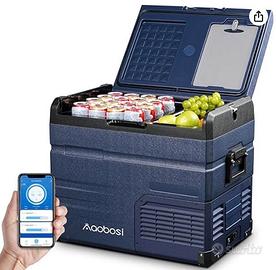 Frigo Portatile AAOBOSI, Doppia Zona, 46L, usato