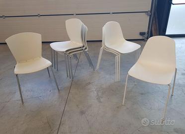 Sedie Bianche da Bar o Casa