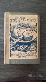 Libro antico Sesso e Carattere - Otto Weininger 
