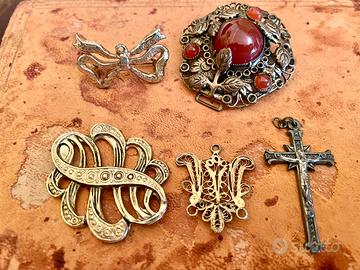 5 spille e pendenti vintage