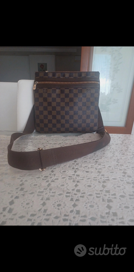 tracolla louis vuitton uomo marrone