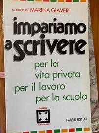 Libro "Impariamo a scrivere"