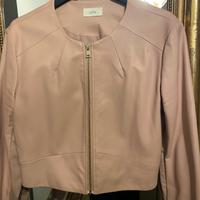 Giacchina in similpelle rosa antico