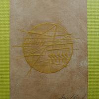 A. Pomodoro - TRAMA E ORDITO prova secco + colore