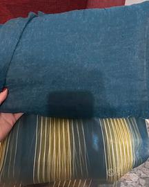 Set 2 tende blu e gialle