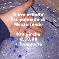 palamito , trave armato per palamito di mezzo fond