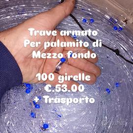 palamito , trave armato per palamito di mezzo fond