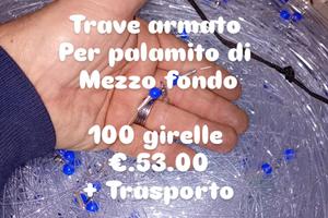 palamito , trave armato per palamito di mezzo fond