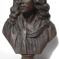 Moliere antico mezzo busto bronzo /137