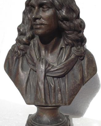 Moliere antico mezzo busto bronzo /137