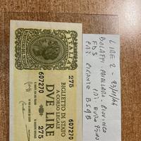 Banconota regno da lire 2 del 23/11/44