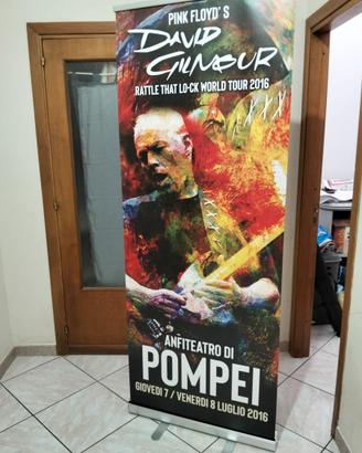 Roll-up espositore David Gilmour at Pompei
