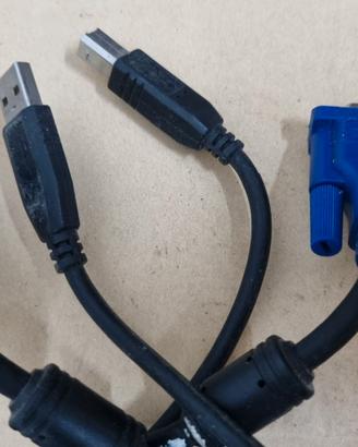 1414NN-Cavo VGA + USB Stampante